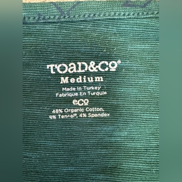 Toad&Co Long Sleeve EUC Green Size Medium - Picture 6 of 8